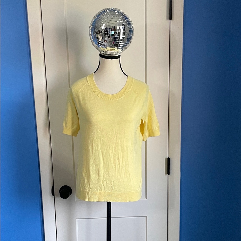 Talbots Soft Yellow Short Sleeve Tee
